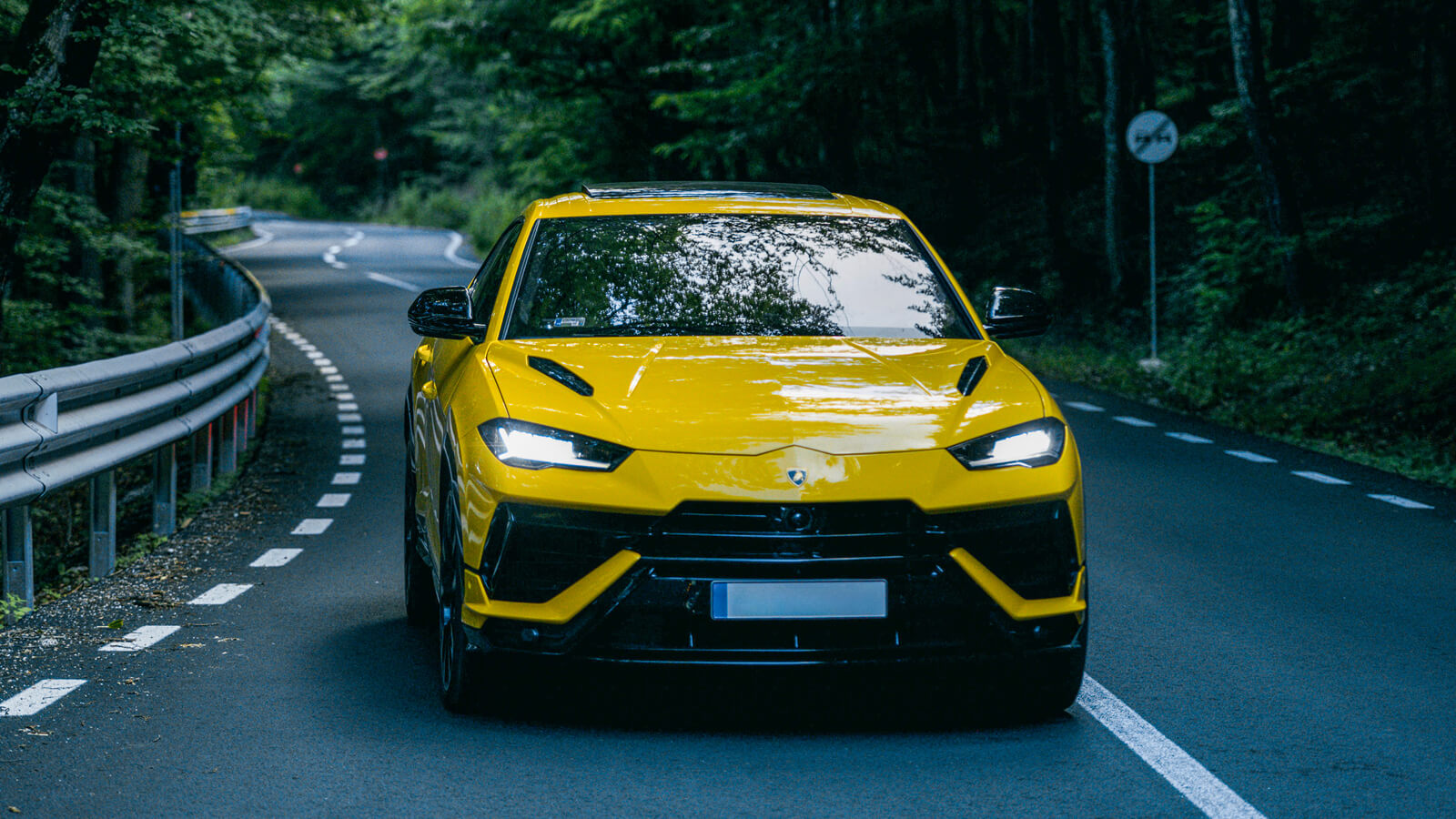 Yellow Lamborghini Urus